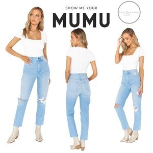SHOW Me Your MuMu Midtown Straight Jeans Size 24